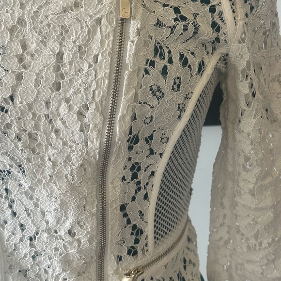 Miss Sixty white lace zip jacket size small - Picture 2 of 5